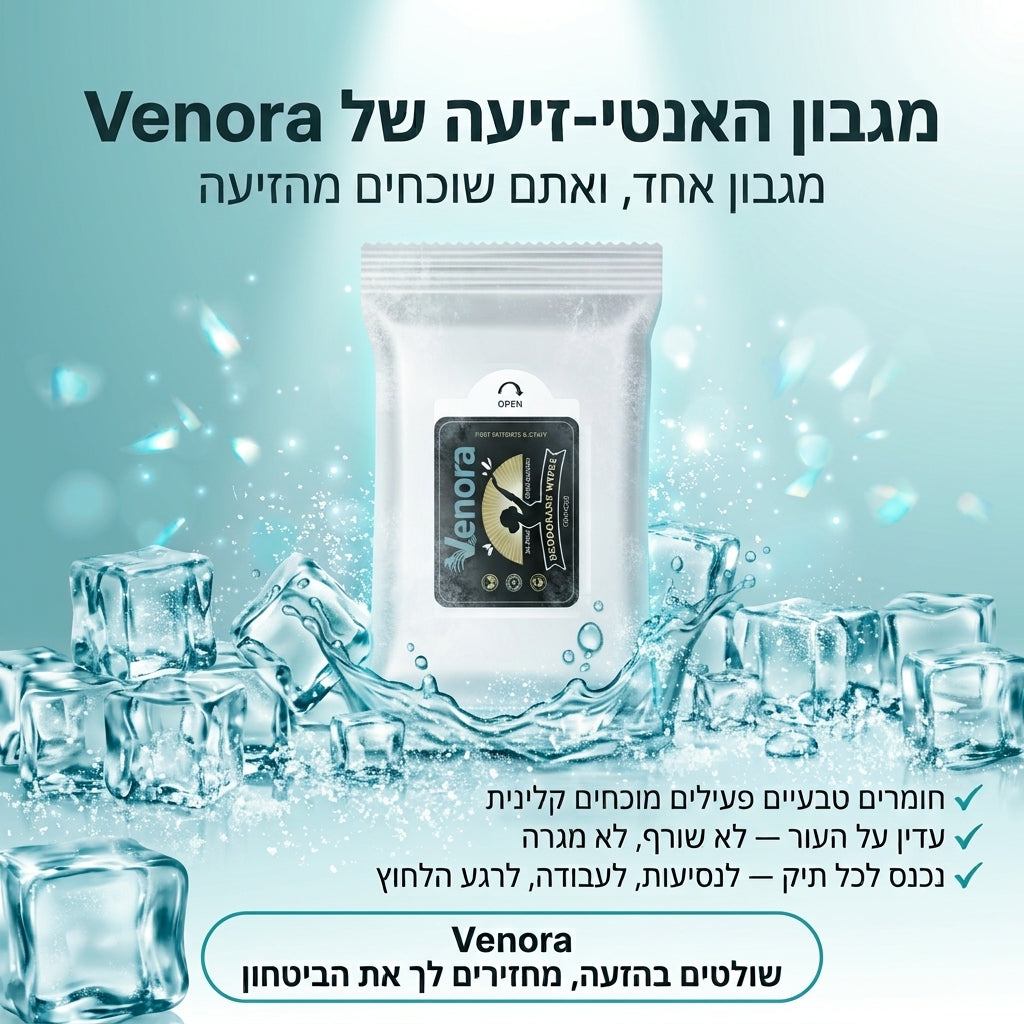 מגבוני האנטי-זיעה של Venora
